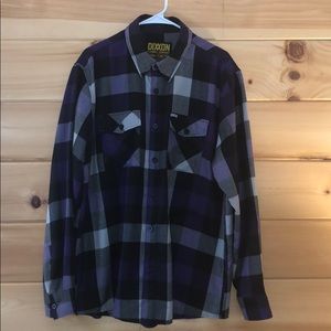 Men’s Dixxon Flannel Company button down shirt.